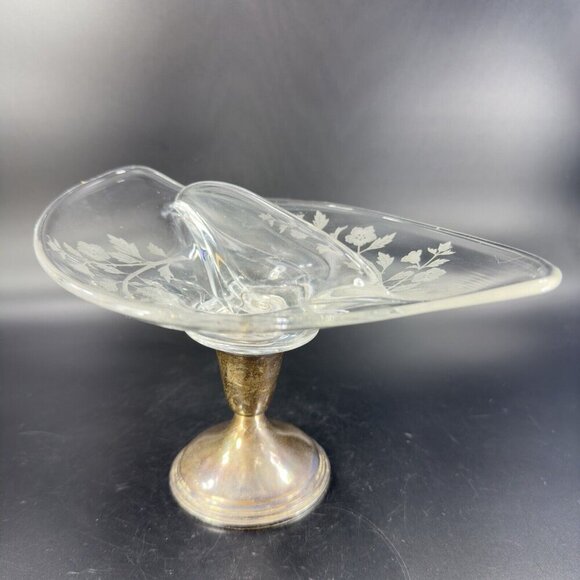 1950 VIKING Dish Pedestal EMPIRE STERLING SILVER Weighted Manganese 365nm UV - Picture 11 of 16